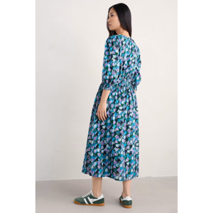 Seasalt Fawn Organic Cotton Waisted Midi Dress